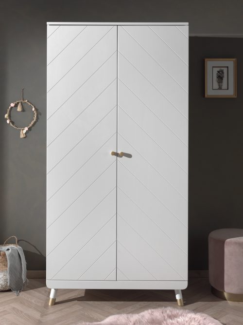 armoire STAR Blanc Satin pour chambre bébé et enfant et ado magasin meuble saint pierre réunion 974