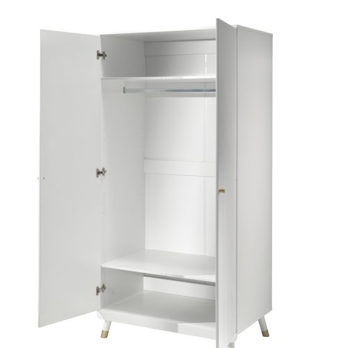 armoire STAR Blanc Satin pour chambre bébé et enfant et ado magasin meuble saint pierre réunion 974