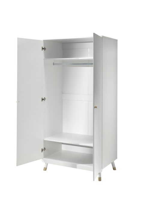 armoire STAR Blanc Satin pour chambre bébé et enfant et ado magasin meuble saint pierre réunion 974