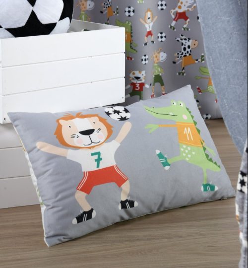 Coussin rectangle FAN DE FOOT décoration pour chambre d'enfant garçon ou fille boutique en ligne et magasin pour chambre enfant saint pierre réunion livraison 974