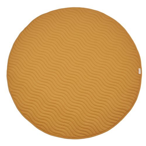 Tapis kiowa en Coton bio pour chambre bébé magasin saint pierre reunion revendeur nobodinoz ochre yellow