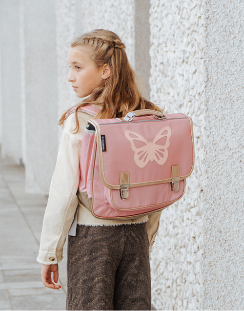 Cartable Caramel & Cie grand modèle pour école primaire magasin pour enfant rentrée des classes ILE DE LA REUNION 974 fille papillon