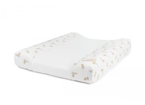 Matelas à langer 50x70 avec housse en coton bio revendeur nobodinoz livraison reunion 974 flore