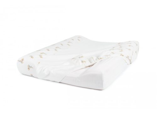 Matelas à langer 50x70 avec housse en coton bio revendeur nobodinoz livraison reunion 974 flore