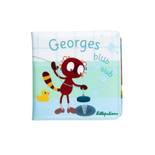 Jouets de bain pour tout petits saint pierre magasin de jouet ILE DE LA REUNION 974 revendeur officiel lilliputiens Livre de bain magique GEORGES LE LEMURIEN