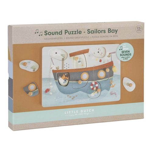 Puzzle Sonore en bois SAILORS BAY boutique de jouet enfant revendeur officiel Little Dutch saint pierre reunion 974