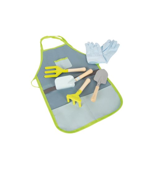 Tablier de jardin avec outils de jardin pour enfant jouet en bois jeu d'imitation jardinage enfant magasin de jouet saint pierre 97410 la Réunion 974