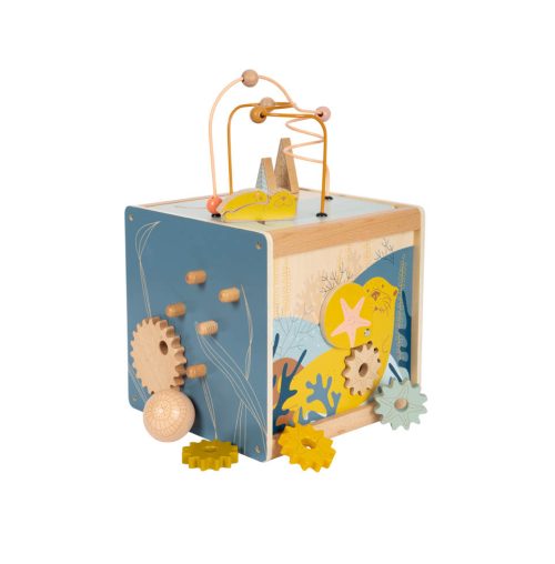 Cube d'activité et de motricité SEASIDE jeu éveil bébé boutique de jouets pour enfants saint pierre 97410 reunion livraison 974