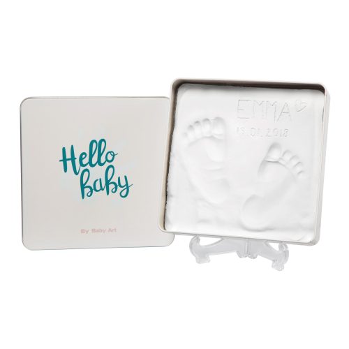 Kit d'empreinte carré MAGIC BOX HELLO BABY Kit souvenir pour bébé magasin de puériculture boutique de bébé saint pierre reunion 974