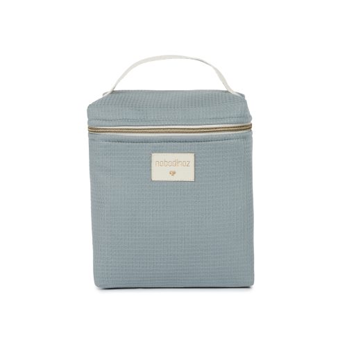 Sac isotherme en coton bio CONCERTO STONE BLUE boutique bébé revendeur nobodinoz officiel ile de la reunion saint pierre