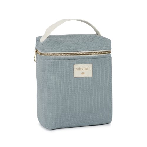 Sac isotherme en coton bio CONCERTO STONE BLUE boutique bébé revendeur nobodinoz officiel ile de la reunion saint pierre