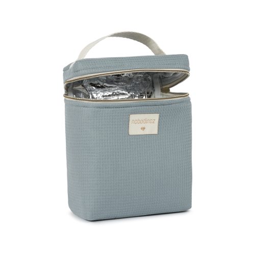 Sac isotherme en coton bio CONCERTO STONE BLUE boutique bébé revendeur nobodinoz officiel ile de la reunion saint pierre