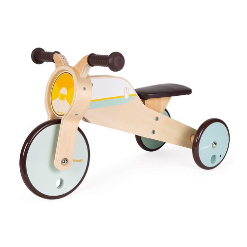 tricycle à bascule revendeur officiel JANOD jouet en bois magasin de jouet saint pierre 97410 La Réunion 974