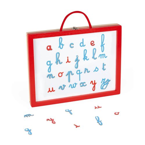 mallette de lettres cursives 4 en 1 apprentissage alphabet enfant tableau magnétique revendeur officiel JANOD jouet en bois magasin de jouet saint pierre 97410 La Réunion 974