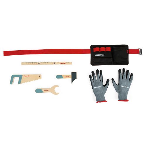 Ceinture outils et gants bricokids Bricolage enfant revendeur officiel JANOD jouet en bois magasin de jouet saint pierre 97410 La Réunion 974