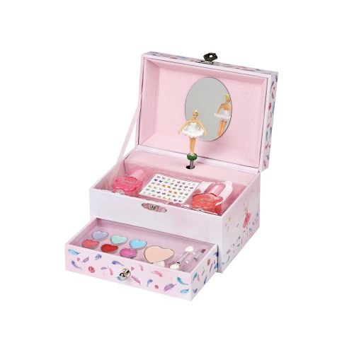 Boîte à bijoux musicale et set de maquillage LAC DES CYGNES pour enfant petite fille cadeau de Noel magasin boutique de jouet saint pierre reunion 974