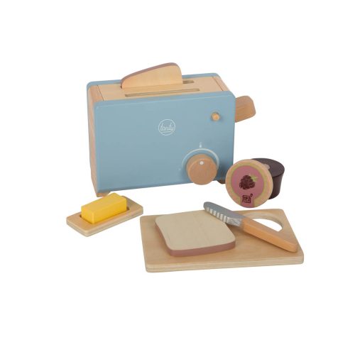 Grille pain tasty set du petit déjeuner dinette en bois électroménager enfant jouet en bois magasin de jouet saint pierre 97410 La Réunion 974