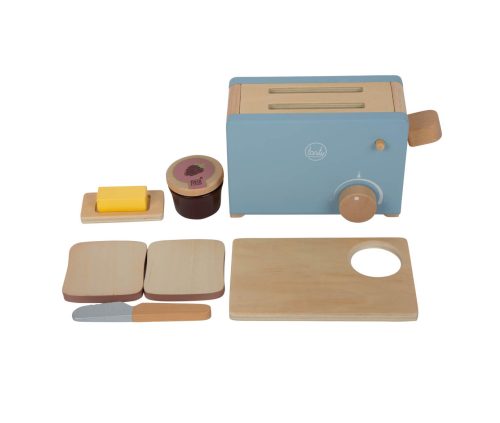 Grille pain tasty set du petit déjeuner dinette en bois électroménager enfant jouet en bois magasin de jouet saint pierre 97410 La Réunion 974