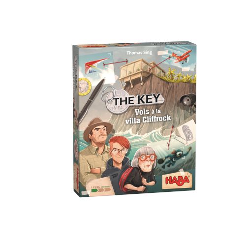 The KEY Vols à la villa cliffrock jeu d'enquête jeu de société revendeur officiel HABA magasin de jouets La Réunion 97400 saint-Pierre 97410