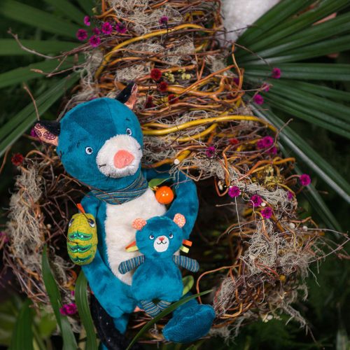 Peluche d'activités ZIMBA DANS LA JUNGLE revendeur MOULIN ROTY saint pierre reunion magasin pour bébé et puériculture ile de la reunion 974