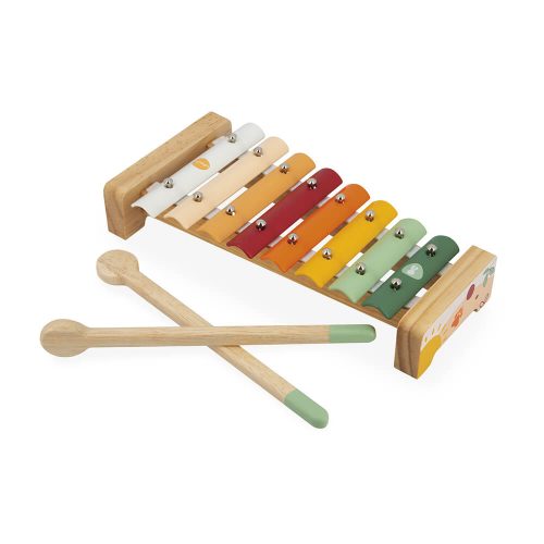 Set musical Sunshine xylophone tambourin flute instrument de musique enfant éveil musical revendeur officiel JANOD jouet en bois magasin de jouet saint pierre 97410 La Réunion 974