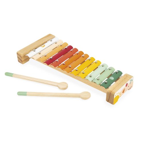 xylophone en métal sunshine xylo instrument de musique enfant éveil musical revendeur officiel JANOD jouet en bois magasin de jouet saint pierre 97410 La Réunion 974