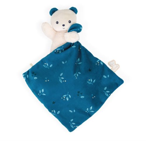 Doudou ours noctambule bleu carré douceur éveil bébé revendeur officiel kaloo magasin de jouets jeu la réunion 974 saint-pierre 97410