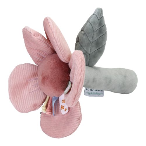 Hochet en peluche FLOWERS & BUTTERFLIES Jouet d'éveil hochet fleur little goose revendeur officiel LITTLE DUTCH magasin bébé saint pierre reunion 974 97410