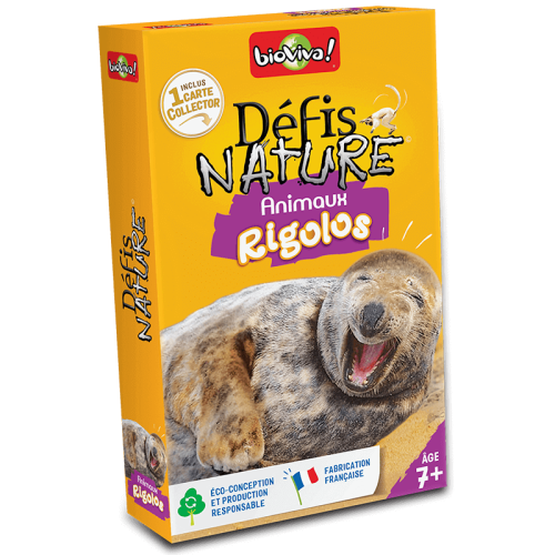 DEFIS NATURE Animaux rigolos jeu de carte jeu de société jeu écolo revendeur BIOVIVA magasin de jouet en bois st pierre 97410 La réunion 974 livraison