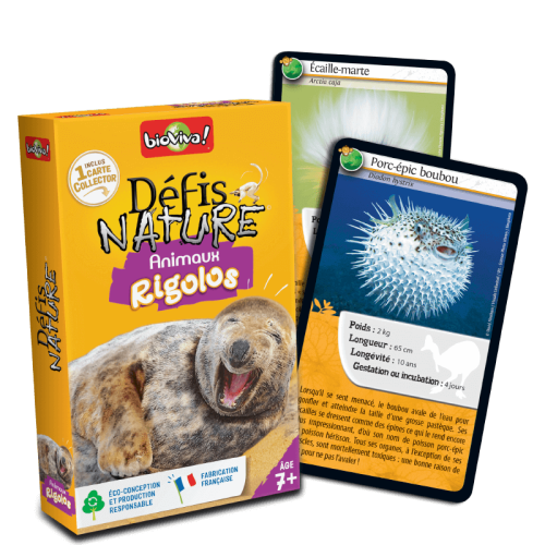 DEFIS NATURE Animaux rigolos jeu de carte jeu de société jeu écolo revendeur BIOVIVA magasin de jouet en bois st pierre 97410 La réunion 974 livraison