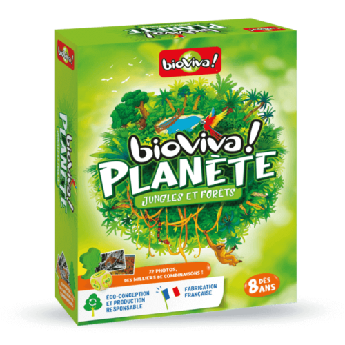 Bioviva planète jungles et forêts jeu de stratégie jeu de société jeu écolo magasin de jouet en bois st pierre 97410 La réunion 974 livraison