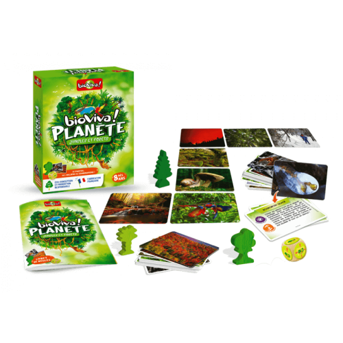 Bioviva planète jungles et forêts jeu de stratégie jeu de société jeu écolo magasin de jouet en bois st pierre 97410 La réunion 974 livraison