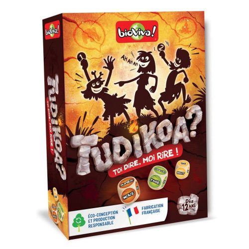 Tudikoi? jeu de stratégie cro-magnon jeu de société jeu écolo revendeur BIOVIVA magasin de jouet en bois st pierre 97410 La réunion 974 livraison