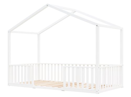 Lit 90x200 cabane Montessori LINA avec barrière magasin de meuble pour jeune enfant ILE DE LA REUNION livraison sur toute l'ile saint pierre 974 97410