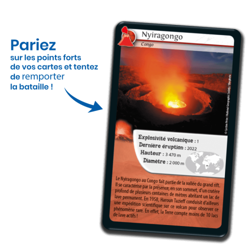 DEFIS NATURE volcans jeu de carte jeu de société jeu écolo revendeur BIOVIVA magasin de jouet en bois st pierre 97410 La réunion 974 livraison