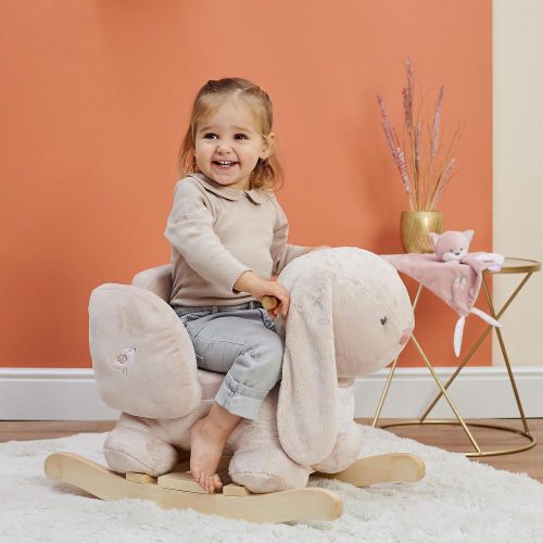 Cheval à bascule POMME le lapin éveil bébé revendeur officiel NATTOU magasin de jouets pour bébé puériculture saint pierre 97410 La Réunion 974