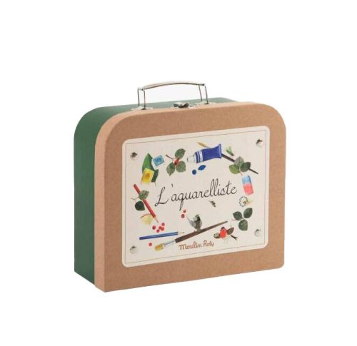 Coffret complet peinture aquarelle Valise L'aquarelliste LE JARDIN DU MOULIN revendeur MOULIN ROTY saint pierre reunion magasin de jouet pour enfant ile de la reunion 974