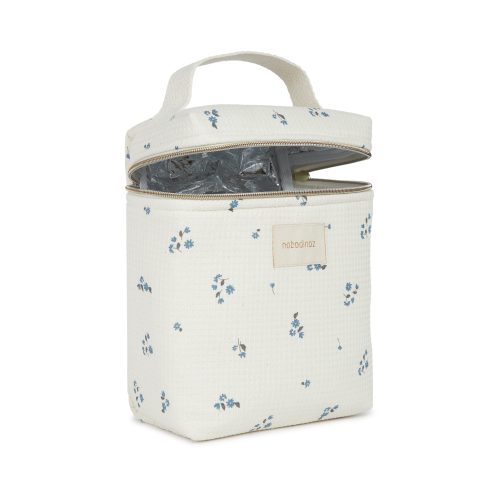 Sac isotherme en coton bio CONCERTO LILY BLUE boutique bébé revendeur nobodinoz officiel ile de la reunion saint pierre