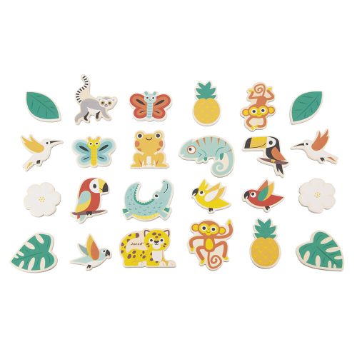 magnets tropicaux tropik éveil accessoire tableau magnétique magasin de jouet en bois revendeur officiel JANOD Livraison la réunion 974 Saint-Pierre 97410