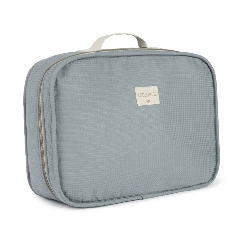 Valise de maternité pour bébé VICTORIA Sac de maternité Texture en nid d’abeille de coton bio boutique et boutique en ligne bébé et future maman ILE DE LA REUNION 974