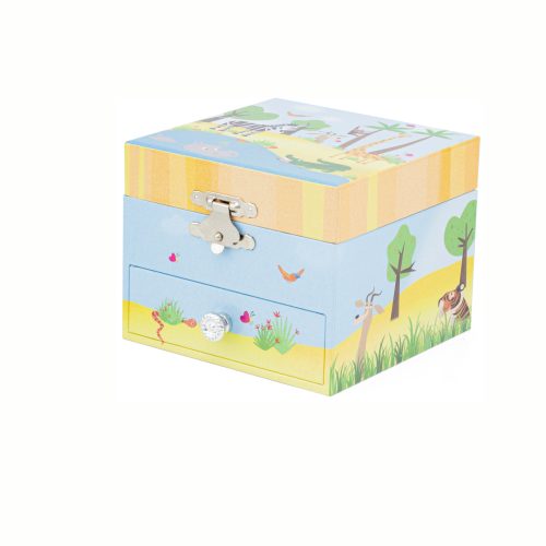 Coffre à bijoux musicale jungle idées cadeaux naissance déco chambres enfants SAINT PIERRE 97410