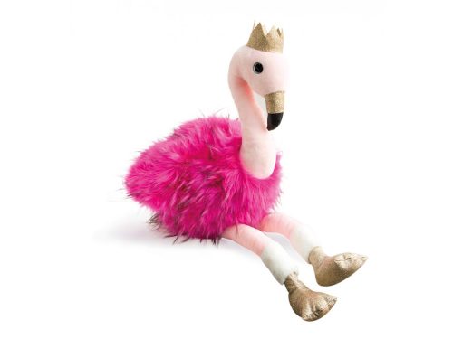 Grande peluche flamant rose fuchsia glitter PROMO peluche doudou et compagnie histoire d'ours magasin de jouets st pierre 97410 La Réunion 974