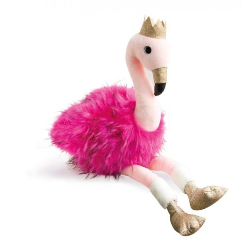 Grande peluche flamant rose fuchsia glitter PROMO peluche doudou et compagnie histoire d'ours magasin de jouets st pierre 97410 La Réunion 974