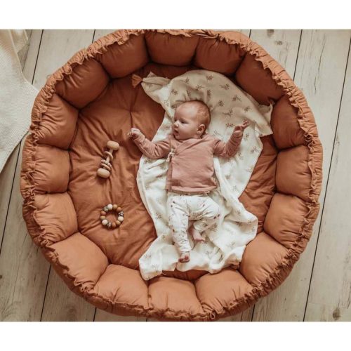 Tapis bloom caramel tapis d'éveil tapis de jeu évolutif bébé couffin parc nomade magasin puériculture St Pierre 97410 La Réunion 974