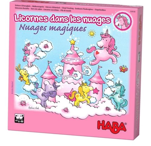 Licorne dans les nuages jeu coopératif jeu de société revendeur officiel HABA magasin de jouets en bois et éducatifs 974 la réunion 97410 St Pierre