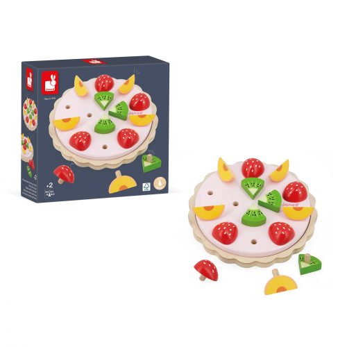 Tarte aux fruits TWIST jeu imitation marchande et cuisine en bois revendeur officiel JANOD magasin de jouets st pierre 97410 la réunion 974 livraison sur toute l'île