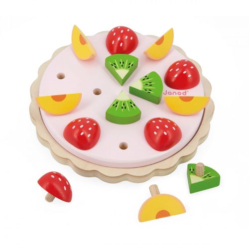 Tarte aux fruits TWIST jeu imitation marchande et cuisine en bois revendeur officiel JANOD magasin de jouets st pierre 97410 la réunion 974 livraison sur toute l'île