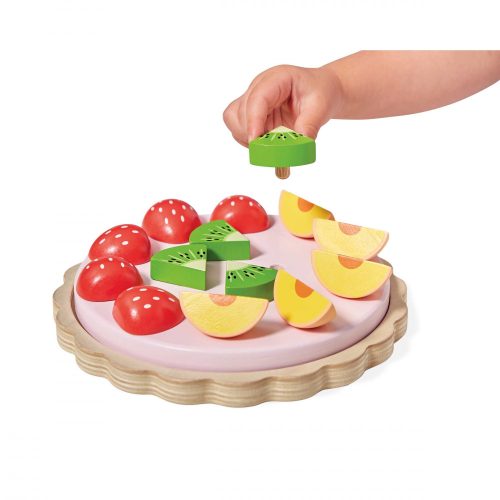 Tarte aux fruits TWIST jeu imitation marchande et cuisine en bois revendeur officiel JANOD magasin de jouets st pierre 97410 la réunion 974 livraison sur toute l'île