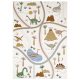 Tapis indoor outdoor JURASSIC intérieur extérieur déco dino espace de jeu enfant tapis enfant magasin de déco 974 ile de la réunion livraison sur toute l'ile