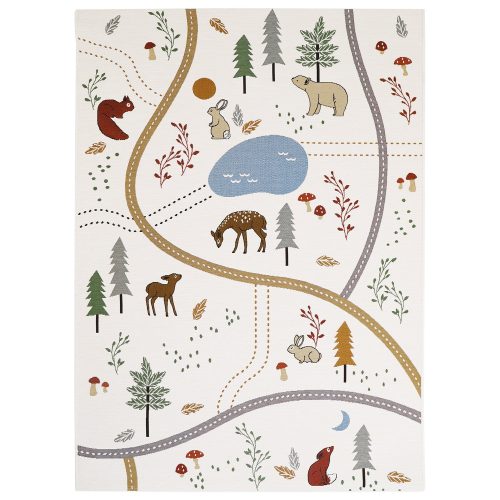 Tapis indoor outdoor LITTLE FOREST intérieur extérieur déco forêt animaux espace de jeu enfant tapis enfant magasin de déco 974 ile de la réunion livraison sur toute l'ile